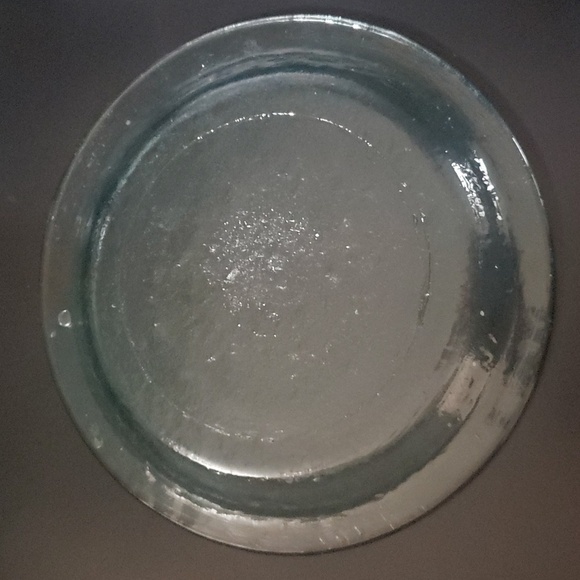 Candle holder display sculpture Green hued glass metal wrought iron‎ - Picture 7 of 11